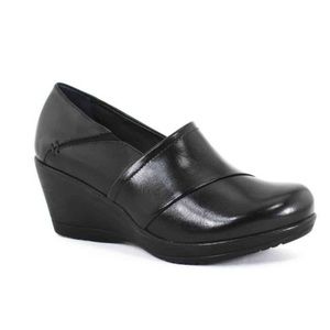 👞DANSKO WOMEN’s Rosaline 2” Wedge Heels Clogs Slip On Black size EU 37/ U…